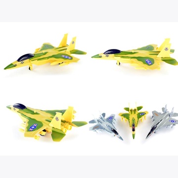 彩珀 F15战斗机 回力合金飞机模型玩具【图片
