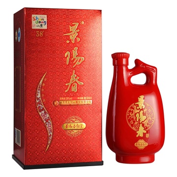38°新品景阳春红瓷500ml