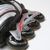 中性黑红铝支架PU轮成人专业直排轮滑鞋 IF-015  41码