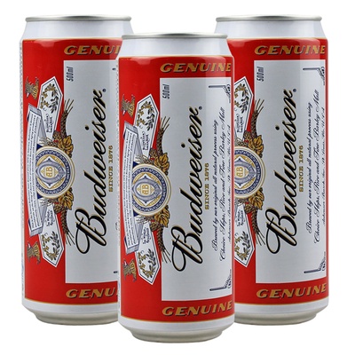 budweiser 百威啤酒听装 500ml*3听装