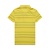 贵人鸟 官方正品 女新款夏季时尚透气条纹翻领修身短袖t恤0212096(-2柠檬黄 S)第2张高清大图