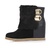 卡芙琳2013秋冬新时尚绒面金属扣坡跟雪地靴短靴子CL4952-03(黑色 37)第2张高清大图