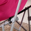 瑞西屋时尚休闲懒人沙发 创意单人月亮椅子 超大太阳椅(玫红色灯芯绒无脚凳)