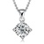 Lux-women-925银八心八箭瑞士钻石吊坠-唯一(赠合金项链)