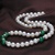 银生珍珠7.5-8.5mm玛瑙珍珠项链天然淡水珍珠项链送妈妈绿瑙伊人