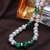 银生珍珠7.5-8.5mm玛瑙珍珠项链天然淡水珍珠项链送妈妈绿瑙伊人第4张高清大图