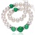 银生珍珠7.5-8.5mm玛瑙珍珠项链天然淡水珍珠项链送妈妈绿瑙伊人第5张高清大图