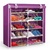 豪享佳 鞋柜 简易欧式加固鞋柜 大容量无纺布鞋柜 HH-O1B-XG-S5(紫色#886)
