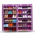 豪享佳 鞋柜 简易欧式加固鞋柜 大容量无纺布鞋柜 HH-O1A-XG-S6(紫色#886)