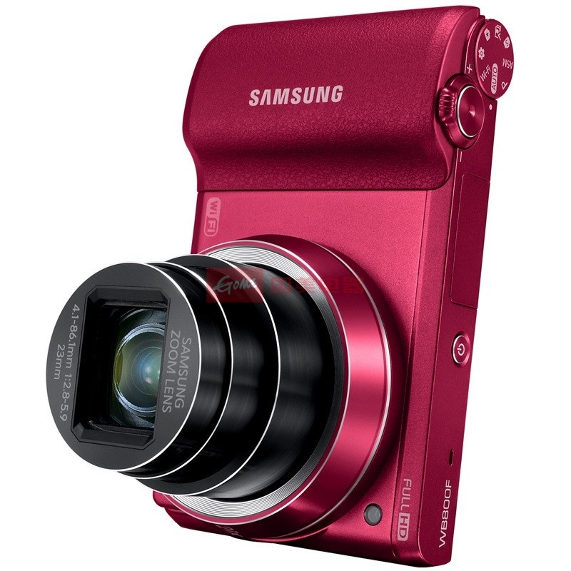 三星samsungwb800f数码相机红色