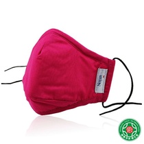 3M 舒适口罩 防尘透气 防雾霾 时尚活性炭防护流感口罩 红色