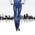JSTFE 薄款韩版弹力显瘦牛仔长裤 女式 休闲小脚拉链铅笔裤(深蓝 25)第2张高清大图