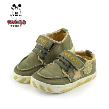 冬宝阳光巴布豆童鞋女童帆布鞋柔软舒适宝宝学