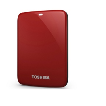东芝（TOSHIBA）V7 Canvio高端分享系列2.5英寸移动硬盘（USB3.0）1TB(红色 送包)

