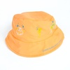 大贸商 儿童帽子 桃皮绒金黄色盆帽-JB00063