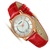 DOM名表 时尚女表 新品上市 真皮表带防水石英女士手表 (红色皮带)第3张高清大图