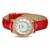 DOM名表 时尚女表 新品上市 真皮表带防水石英女士手表 (红色皮带)第4张高清大图