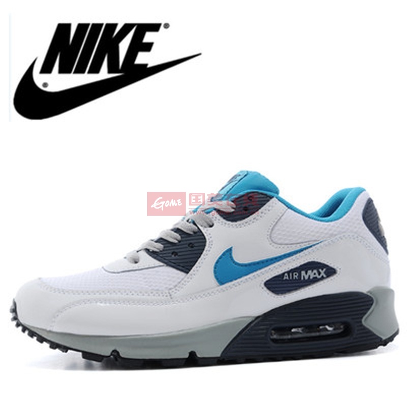 nike耐克男鞋airmax90气垫2015夏款运动鞋跑步鞋652980004104黑蓝白41