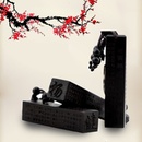 礼无忧 乌木刻字钥匙扣 男士汽车钥匙扣情侣挂件钥匙链环 生日礼物 创意送爸爸男士礼品 LWY003615(乌木方形吉祥经 需2个工作日)