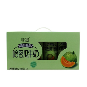 伊利味可滋哈密瓜牛奶 240ml*12盒 一鼎美食 哈密瓜