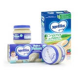 美林（Mellin）意大利原装米糊米粉250g+比目鱼泥160g