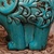 英伦欧堡 地中海风格陶瓷大象摆设工艺品 仿古大象摆件家居饰品第5张高清大图