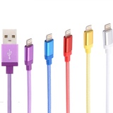 苹果iphone5 5s数据线 iphone6 6s ipad4 ipad5 ipadmini充电数据线(紫色)