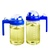 韩国乐扣乐扣油壶locklock厨房用品调味酱油瓶可计量防漏玻璃油壶两只装(蓝色 600ml*2)第2张高清大图