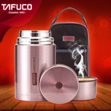 TAFUCO泰福高焖烧壶不锈钢保温桶 新品粥桶T2005 1L(褐色 1000ML)