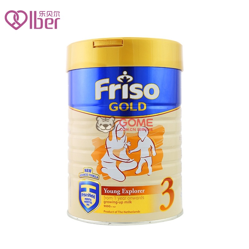 【海外购】新加坡美素佳儿Friso婴幼儿奶粉荷兰原装进口900g(3段1岁以上)