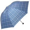 天堂伞 苏格兰风格格子三折钢杆钢骨晴雨伞(深蓝)