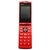 纽曼V9翻盖老人手机 老年手机 大声音 大字体老人机长待机老年机(红+银 标配)第2张高清大图