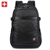 瑞士军刀商务休闲双肩电脑包15.6寸 男女旅行背包(黑色)