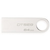 金士顿(Kingston) DT SE9H 金属u盘银色亮薄 USB2.0优盘(64G)