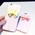 亿和源iPhone苹果手机壳立体系蝴蝶结胶壳马卡龙简约(黄蝴蝶结--5.5寸)
