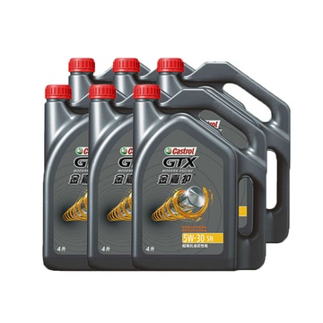 【国美在线】嘉实多(castrol)金嘉护 (gtx)机油 5w-30 sn 4l装 6桶