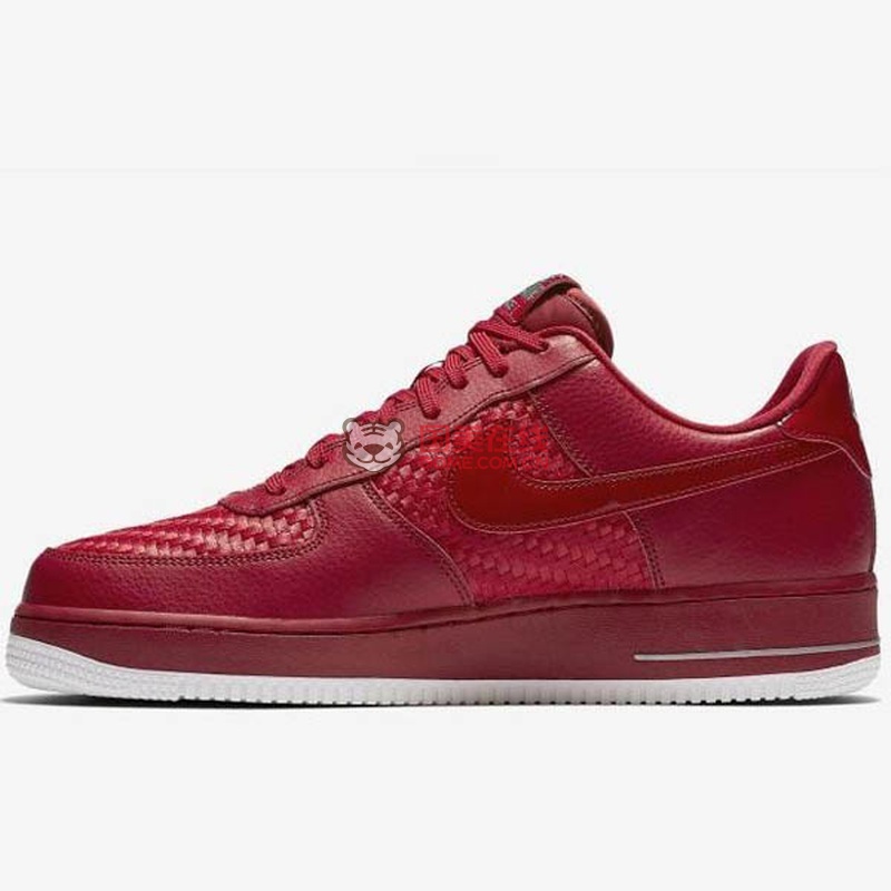 nike耐克airforce107lv8空军一号新款编织鞋男子运动板鞋红色41