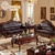 拉斐曼尼 美式沙发 美式乡村沙发 客厅欧式头层真皮沙发组合 IS001(B款 1+1+3组合)