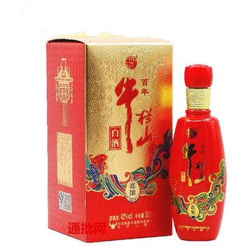 北京牛栏山二锅头红瓷瓶 红喜嘉酿 浓香型 42度500ml(单瓶)