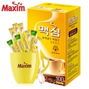 maxim麦馨咖啡韩国进口摩卡速溶咖啡粉三合一即饮礼盒黄色100条装