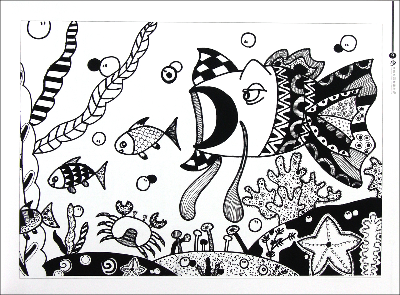 线描画起步(下少儿美术创意新天地)\/名师点金》_联海创意