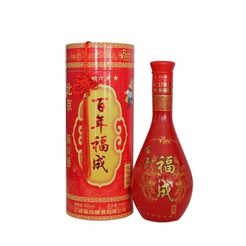 【福成白酒】百年福成 46度京丰二锅头红色经典【图片 价格 品牌 报价
