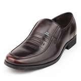 麦高皮鞋 春季新款男鞋 男士真皮牛皮商务正装鞋 18855-6(棕色 38)