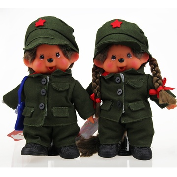 蒙奇奇15cm军装款为人民服务解放军款