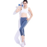 斯泊恩正品 瑜伽服 套装 新款 健身服 跳操服 女 韩版X001+12845(白色 XL)