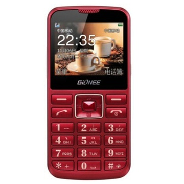 金立gioneev100直板时尚老人手机大字体大按键大音量大喇叭红色