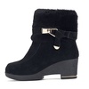 麦高 2013冬款新款女鞋 时尚短款女款保暖女靴 24908063-11(黑色 35)