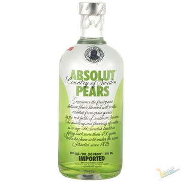 炎发酒业 absolut绝对伏特加苹果梨40度700ml