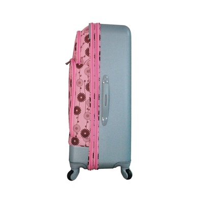 小雏菊粉色印花软硬结合拉杆箱登机箱
