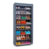 豪享佳 鞋柜 简易欧式加固鞋柜 大容量无纺布鞋柜 HH-O1B-XG-D8(银灰色#889)